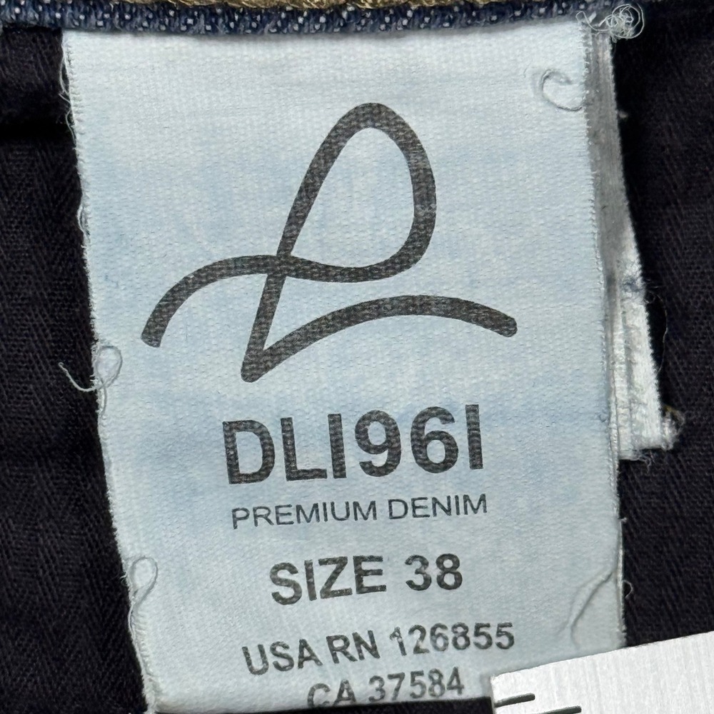 DL1961 Premium Denim Mens Straight‎ Leg Jeans Blue Medium Wash Size 38 - Picture 10 of 10